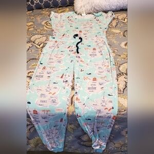 Travel-Themed Pajamas - Blue